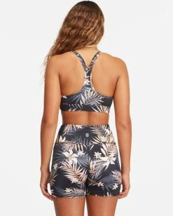 BILLABONG Safari Nights Strappy Sports Bra BLACK PEBBLE 10 BILLABONG Safari Nights Strappy Sports Bra BLACK PEBBLE -Women Clothing Shop abjbr00101 billabongw bpb bck1