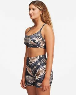 BILLABONG Safari Nights Strappy Sports Bra BLACK PEBBLE 11 BILLABONG Safari Nights Strappy Sports Bra BLACK PEBBLE -Women Clothing Shop abjbr00101 billabongw bpb sd1
