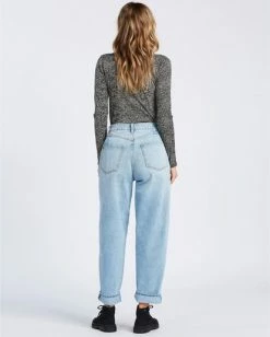 BILLABONG Boy Is Mine Denim WASHED DENIM -Women Clothing Shop abjdp00104 billabongw wad bck1