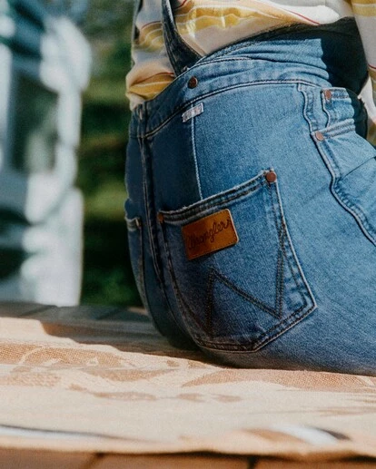 BILLABONG Wrangler Western Sun Jumpsuit BLUE RINSE 2 BILLABONG Wrangler Western Sun Jumpsuit BLUE RINSE - Image 2