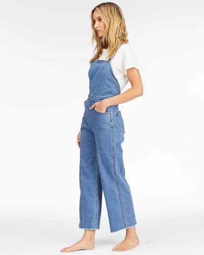 BILLABONG Wrangler Western Sun Jumpsuit BLUE RINSE 4 BILLABONG Wrangler Western Sun Jumpsuit BLUE RINSE - Image 4