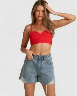 BILLABONG Steph Denim Short BLUE WASH