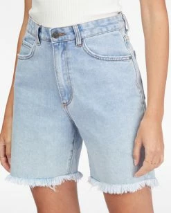 BILLABONG Long Time Cut-Off Denim Shorts SWEET BLUE -Women Clothing Shop abjds00121 billabongw bka0 dtl1