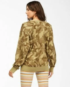 BILLABONG Surf Vibe Sweatshirt MULTI -Women Clothing Shop abjft00115 billabongw top bck1
