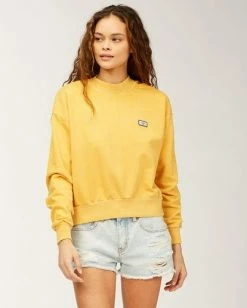 BILLABONG Lets Chill Pullover Sweatshirt VINTAGE RED 9 BILLABONG Lets Chill Pullover Sweatshirt VINTAGE RED -Women Clothing Shop abjft00140 billabongw big frt1