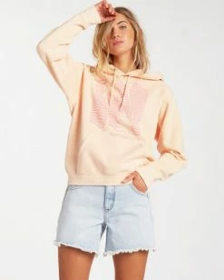 BILLABONG Catchin' Waves Pullover Hoodie LIT UP LILAC -Women Clothing Shop abjft00143 billabongw tpe frt1