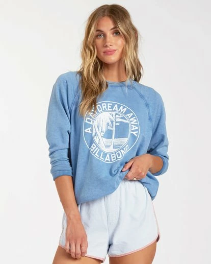 BILLABONG Keep Tryin' Crewneck Sweatshirt OLIVE MOSS 7 BILLABONG Keep Tryin' Crewneck Sweatshirt OLIVE MOSS - Image 7