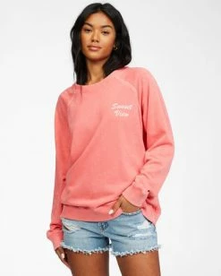 BILLABONG Salt And Sand Sweatshirt Sunflower CACTUS -Women Clothing Shop abjft00176 billabongw gva frt1