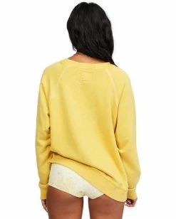 BILLABONG Salt And Sand Sweatshirt Sunflower CACTUS -Women Clothing Shop abjft00176 billabongw snf bck2