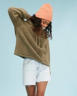 BILLABONG Still Cozy Pullover Hoodie WARM SAND -Women Clothing Shop abjft00186 billabongw sag sd1
