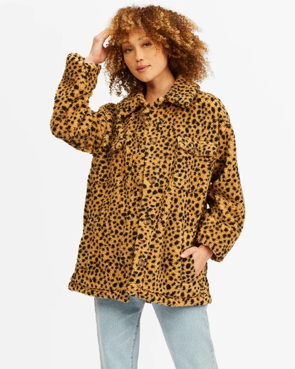 BILLABONG Fairbanks Button-Up Teddy Bear Jacket SANDSTONE 1 BILLABONG Fairbanks Button-Up Teddy Bear Jacket SANDSTONE