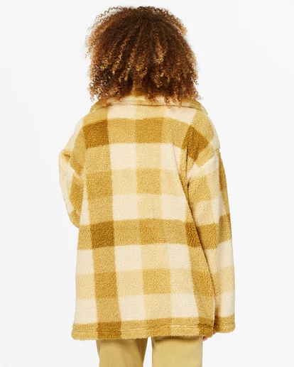 BILLABONG Fairbanks Button-Up Teddy Bear Jacket SANDSTONE 6 BILLABONG Fairbanks Button-Up Teddy Bear Jacket SANDSTONE - Image 6