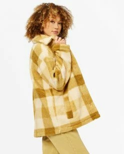 BILLABONG Fairbanks Button-Up Teddy Bear Jacket SANDSTONE 10 BILLABONG Fairbanks Button-Up Teddy Bear Jacket SANDSTONE -Women Clothing Shop abjft00187 billabongw lto sd1