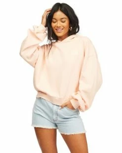 BILLABONG Forever Pullover Hoodie BUTTERMILK -Women Clothing Shop abjft00195 billabongw pcd frt1