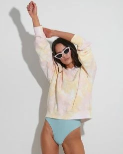 BILLABONG Tie Dye Sweatshirt PINK