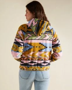 BILLABONG A/Div Go Outdoors Pullover Fleece Hoodie MULTI 5 BILLABONG A/Div Go Outdoors Pullover Fleece Hoodie MULTI -Women Clothing Shop abjft00247 billabongw mul bck1