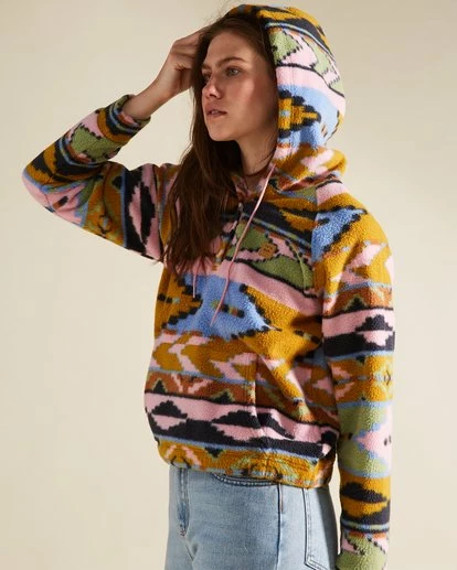 BILLABONG A/Div Go Outdoors Pullover Fleece Hoodie MULTI 2 BILLABONG A/Div Go Outdoors Pullover Fleece Hoodie MULTI - Image 2