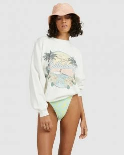 BILLABONG Sun Dreamer Crewneck Sweatshirt SALT CRYSTAL