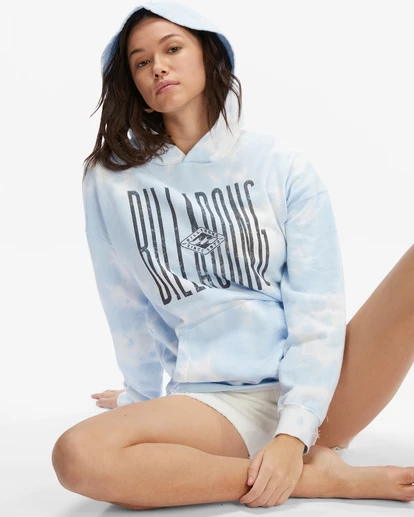 BILLABONG Bandit Tie-Dyed Pullover Hoodie DREAM BLUE 1 BILLABONG Bandit Tie-Dyed Pullover Hoodie DREAM BLUE