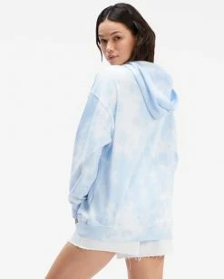 BILLABONG Bandit Tie-Dyed Pullover Hoodie DREAM BLUE 7 BILLABONG Bandit Tie-Dyed Pullover Hoodie DREAM BLUE -Women Clothing Shop abjft00284 billabongw dre bck1