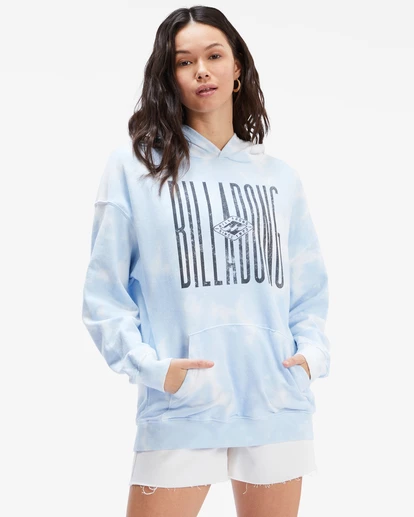 BILLABONG Bandit Tie-Dyed Pullover Hoodie DREAM BLUE 2 BILLABONG Bandit Tie-Dyed Pullover Hoodie DREAM BLUE - Image 2