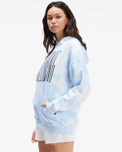 BILLABONG Bandit Tie-Dyed Pullover Hoodie DREAM BLUE 3 BILLABONG Bandit Tie-Dyed Pullover Hoodie DREAM BLUE - Image 3
