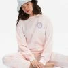 BILLABONG Tie-Dye Vibes Crewneck Sweatshirt SOFT PINK