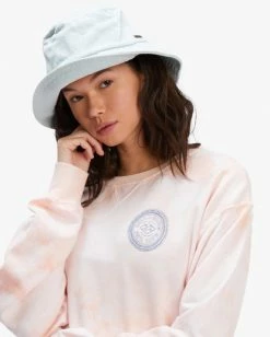 BILLABONG Tie-Dye Vibes Crewneck Sweatshirt SOFT PINK 10 BILLABONG Tie-Dye Vibes Crewneck Sweatshirt SOFT PINK -Women Clothing Shop abjft00285 billabongw mdd0 dtl1