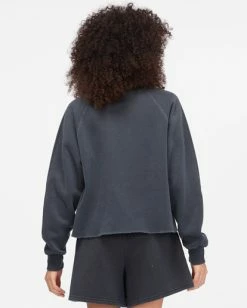 BILLABONG Shore Waves Crewneck Sweatshirt OFF BLACK 6 BILLABONG Shore Waves Crewneck Sweatshirt OFF BLACK -Women Clothing Shop abjft00306 billabongw ofb bck1