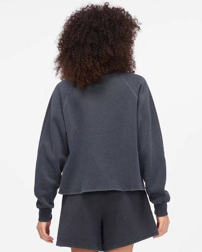 BILLABONG Shore Waves Crewneck Sweatshirt OFF BLACK 3 BILLABONG Shore Waves Crewneck Sweatshirt OFF BLACK - Image 3