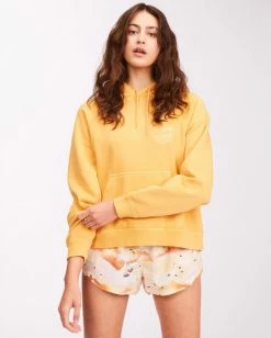 BILLABONG Morning Surf Pullover Graphic Hoodie PINK LADY -Women Clothing Shop abjft00312 billabongw mgd frt1