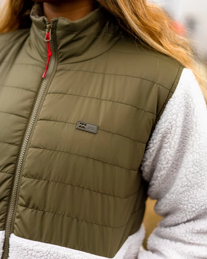 BILLABONG A/Div Campside Zip-Up Jacket SAGE 2 BILLABONG A/Div Campside Zip-Up Jacket SAGE - Image 2