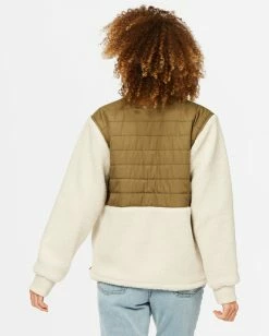 BILLABONG A/Div Campside Zip-Up Jacket SAGE 9 BILLABONG A/Div Campside Zip-Up Jacket SAGE -Women Clothing Shop abjjk00126 billabongw sag bck1