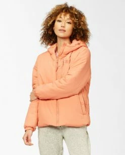 BILLABONG A/Div Transport Zip-Up Puffer 3 BLACK -Women Clothing Shop abjjk00128 billabongw apb frt1