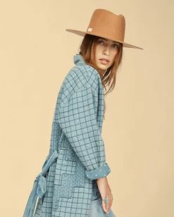 BILLABONG Wrangler Down To Earth Jacket DENIM BLUE -Women Clothing Shop abjjk00133 billabongw dnb dtl1