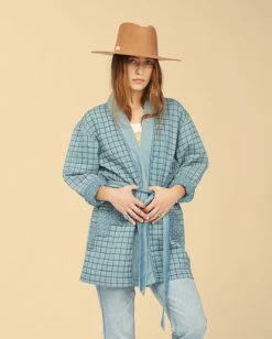 BILLABONG Wrangler Down To Earth Jacket DENIM BLUE -Women Clothing Shop abjjk00133 billabongw dnb frt2