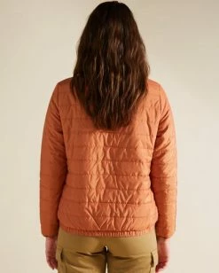 BILLABONG A/Div Transport Lite Zip-Up Puffer Jacket TOFFEE 5 BILLABONG A/Div Transport Lite Zip-Up Puffer Jacket TOFFEE -Women Clothing Shop abjjk00140 billabongw tof bck1