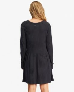 BILLABONG Always Lounging Dress OFF BLACK -Women Clothing Shop abjkd00109 billabongw ofb bck1