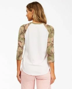 BILLABONG Ride Alone T-Shirt TROOPER -Women Clothing Shop abjkt00107 billabongw top bck1