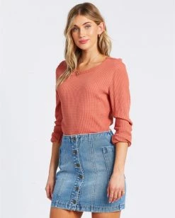 BILLABONG Off The Path Top AMBER