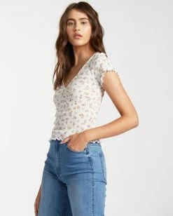 BILLABONG V Day Tee BLACK MULTI -Women Clothing Shop abjkt00167 billabongw scs sd1