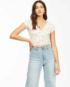 BILLABONG Mimi Wrap Top SALT CRYSTAL