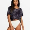 BILLABONG Breeze By Top Knit Top OFF BLACK