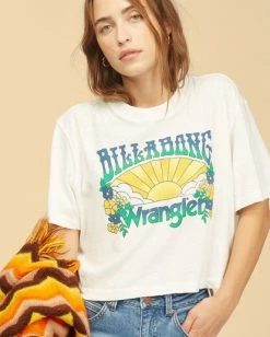 BILLABONG Wrangler Made It T-Shirt SALT CRYSTAL -Women Clothing Shop abjkt00235 billabongw scs dtl1