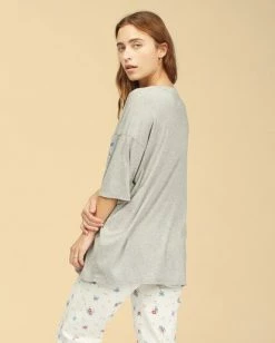 BILLABONG Wrangler True Boy Pocket Tee ATHLETIC GREY -Women Clothing Shop abjkt00236 billabongw agy bck1