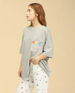 BILLABONG Wrangler True Boy Pocket Tee ATHLETIC GREY -Women Clothing Shop abjkt00236 billabongw agy sd1