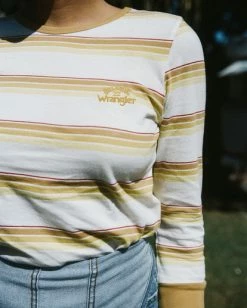 BILLABONG Wrangler Going Retro Long Sleeve T-Shirt SUNFLOWER