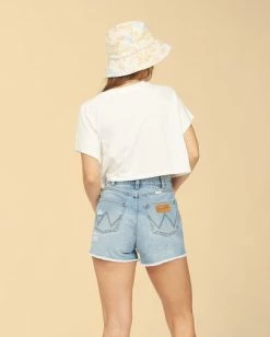 BILLABONG Wrangler Take It Back T-Shirt AGED INDIGO -Women Clothing Shop abjkt00238 billabongw scs bck1