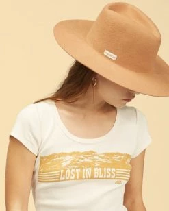 BILLABONG Wrangler Hey Honey T-Shirt WHITE CAP -Women Clothing Shop abjkt00239 billabongw wcp dtl1