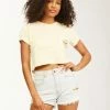 BILLABONG Gone Coastal Crop Top PINK LADY